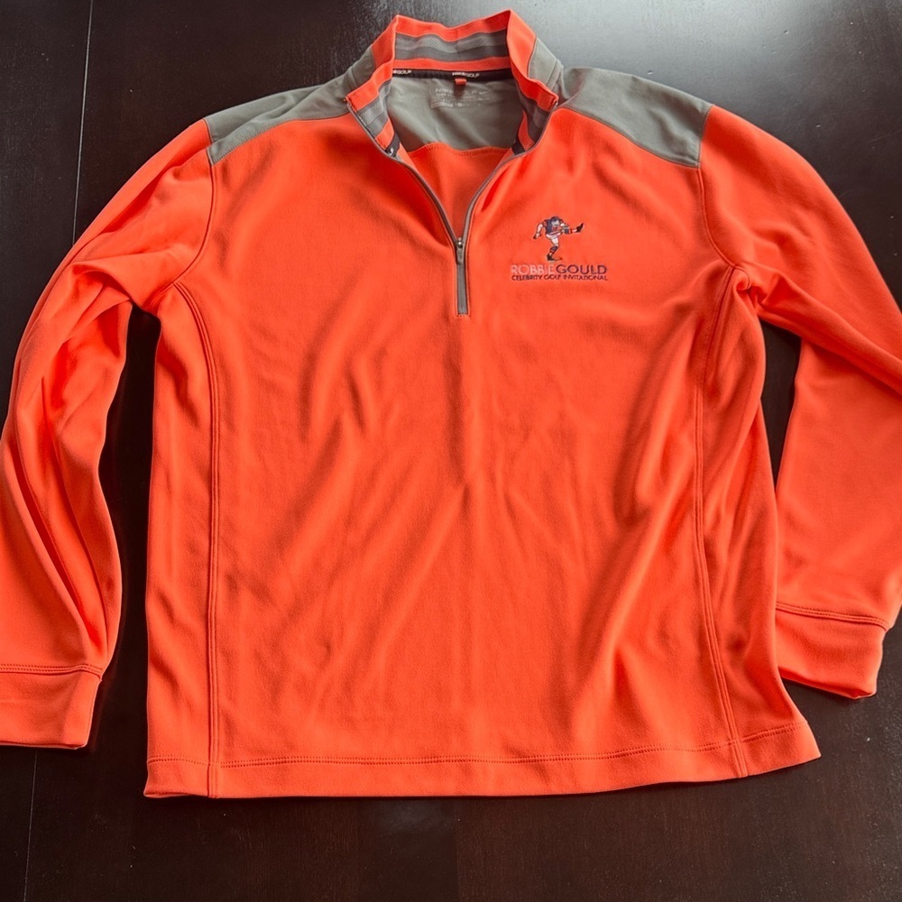 Nike Vibrant Orange and Gray Shirt Jacket
